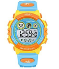 Kids Digital Sports Watch - Waterproof Outdoor Electronic Wristwatch with Alarm, Stopwatch, 1/100S Chrono, LED Backlight, Creative Tropical Parrot Color Block Gift for Boys Girls